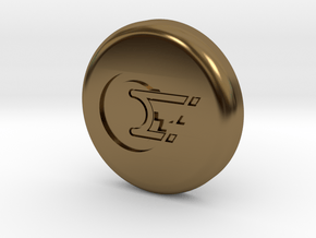 Polaroid Photo Display Button in Polished Bronze