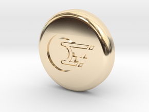 Polaroid Photo Display Button in 14k Gold Plated Brass