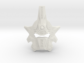 Mask Of Ultimate Power V2 - Metal Edition in White Natural Versatile Plastic