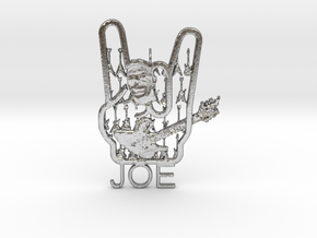 Heavy Joe Pendant in Natural Silver