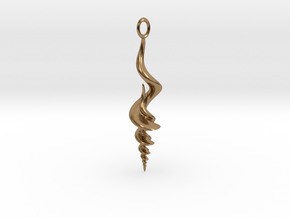 Shlly Pendant in Natural Brass