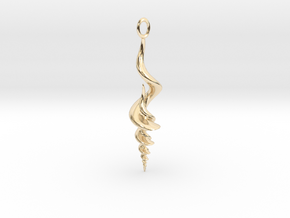 Shlly Pendant in 14k Gold Plated Brass