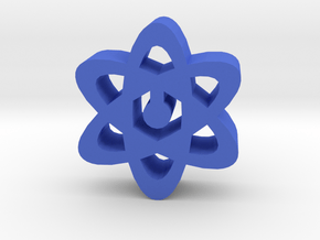 Game Piece, Atoms in Blue Processed Versatile Plastic