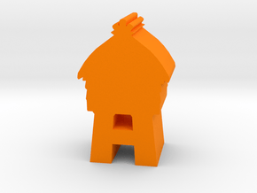 Game Piece, Wooden Tower in Orange Processed Versatile Plastic