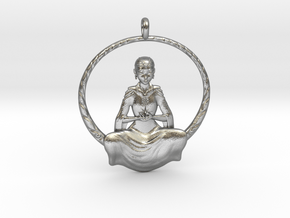 The Childlike Empress Pendant 5cm in Natural Silver