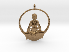 The Childlike Empress Pendant 5cm in Natural Brass