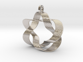 Mobius III (Downloadable) in Rhodium Plated Brass
