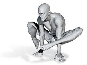 Digital-Male yoga pose 002 in Sexy 3d printing 114