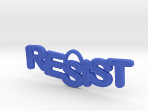 RESIST Pendant in Blue Processed Versatile Plastic