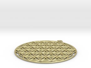 Flower of Life in 18k Gold Plated Brass