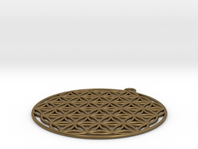 Flower of Life in Natural Bronze