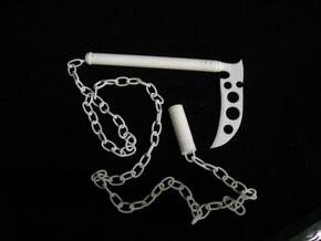 SD BJD Prop Kusarigama in White Natural Versatile Plastic