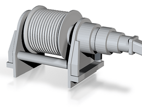 Hydraulic Winch 1:100 in Tan Fine Detail Plastic