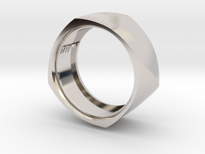 Band with Twisted Cushion Shape. in Platinum: 5.5 / 50.25