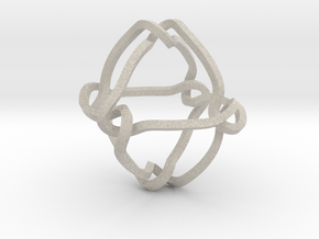 Octahedral knot (Square) in Natural Sandstone: Medium