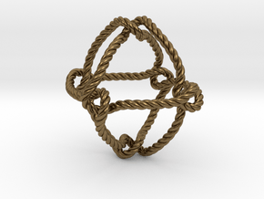 Octahedral knot (Rope) in Natural Bronze: Extra Small