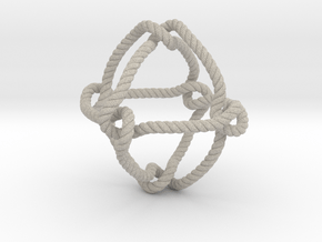 Octahedral knot (Rope with detail) in Natural Sandstone: Medium