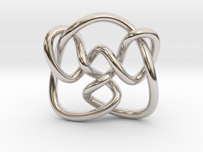 Knot 8₁₅ (Circle) in Platinum: Extra Small