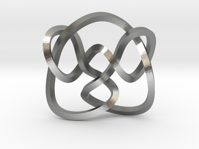 Knot 8₁₅ (Square) in Natural Silver: Extra Small