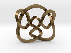 Knot 8₁₅ (Square) in Natural Bronze: Extra Small