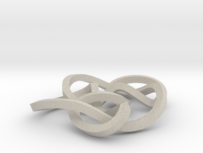Knot 8₁₅ (Square) in Natural Sandstone: Large