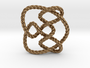 Knot 8₁₅ (Rope) in Natural Brass: Extra Small