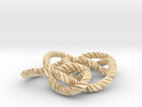 Knot 8₁₅ (Rope with detail) in 14K Yellow Gold: Large