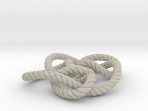 Knot 8₁₅ (Rope with detail) in Natural Sandstone: Large