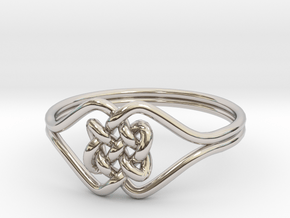 Custom Celtic 15.5mm in Rhodium Plated Brass