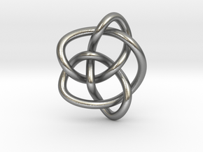 Knot 8₁₆ (Circle) in Natural Silver: Extra Small