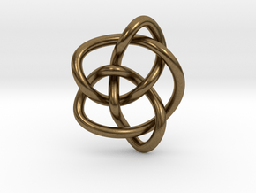 Knot 8₁₆ (Circle) in Natural Bronze: Extra Small