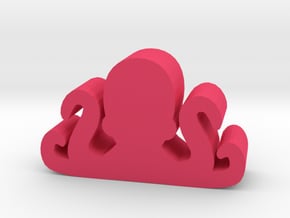 Game Piece, Octopus in Pink Processed Versatile Plastic