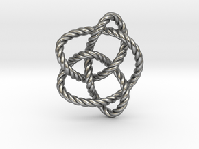 Knot 8₁₆ (Rope) in Natural Silver: Extra Small