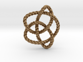 Knot 8₁₆ (Rope) in Natural Brass: Extra Small