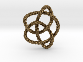 Knot 8₁₆ (Rope) in Natural Bronze: Extra Small