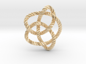 Knot 8₁₆ (Rope with detail) in 14K Yellow Gold: Large