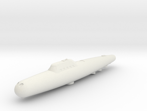 3788 Scale Frax Submarine Frigate MGL in White Natural Versatile Plastic