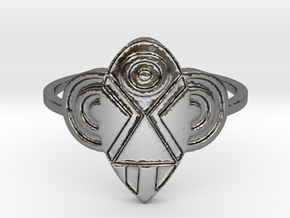 Voodoo Ring  in Polished Silver: 7 / 54