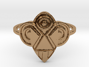 Voodoo Ring  in Polished Brass: 4 / 46.5