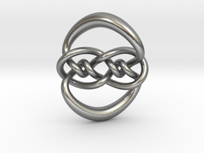 Knot 10₁₂₀ (Circle) in Natural Silver: Extra Small