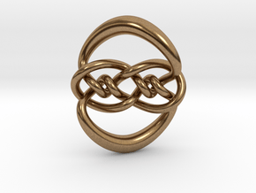 Knot 10₁₂₀ (Circle) in Natural Brass: Extra Small