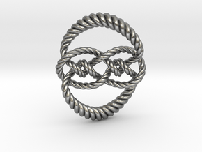 Knot 10₁₂₀ (Rope) in Natural Silver: Extra Small
