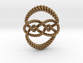 Knot 10₁₂₀ (Rope) in Natural Brass: Extra Small