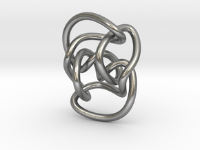 Knot 10₁₄₄ (Circle) in Natural Silver: Extra Small