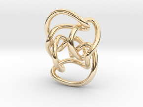 Knot 10₁₄₄ (Circle) in 14k Gold Plated Brass: Extra Small