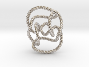 Knot 10₁₄₄ (Rope) in Platinum: Extra Small