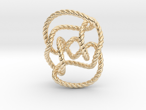 Knot 10₁₄₄ (Rope) in 14k Gold Plated Brass: Extra Small