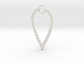 Ingranaggi Pinnacle Pendant in White Natural Versatile Plastic