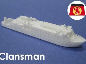 MV Clansman (1:1200) in White Natural Versatile Plastic