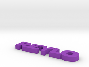 Reylo Keychain in Purple Processed Versatile Plastic